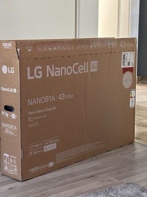 LG NanoCell smartTV 43NANO81A6A 43 zoll Fernseher 4K AI Upscaling EEK G B Ware