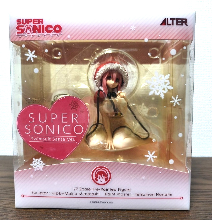Traje de baño NITRO SUPER SONIC Super Sonico versión Santa Figura 1/7 ALTER Japón Nueva
