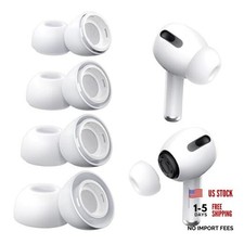 4 Pairs Replacement Ear Tips Compatible with AirPods Pro 1st/2nd Gen, White