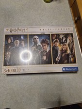 Image of Harry Potter Multi-Puzzle Jigsaw 3x1000 pc Jigsaws NEW &SEALED
