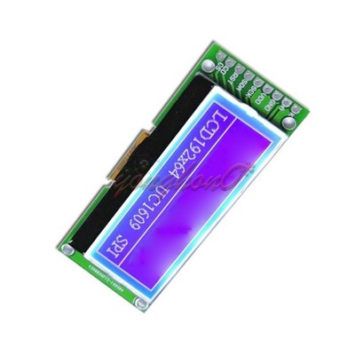 2'' 192x64 Graphic LCD Display Module UC1609 SPI 3V   *tn