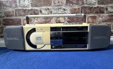 ?Vintage Philips D8884/05B CD Cassette Radio Boombox - 4 Band Radio & Tape