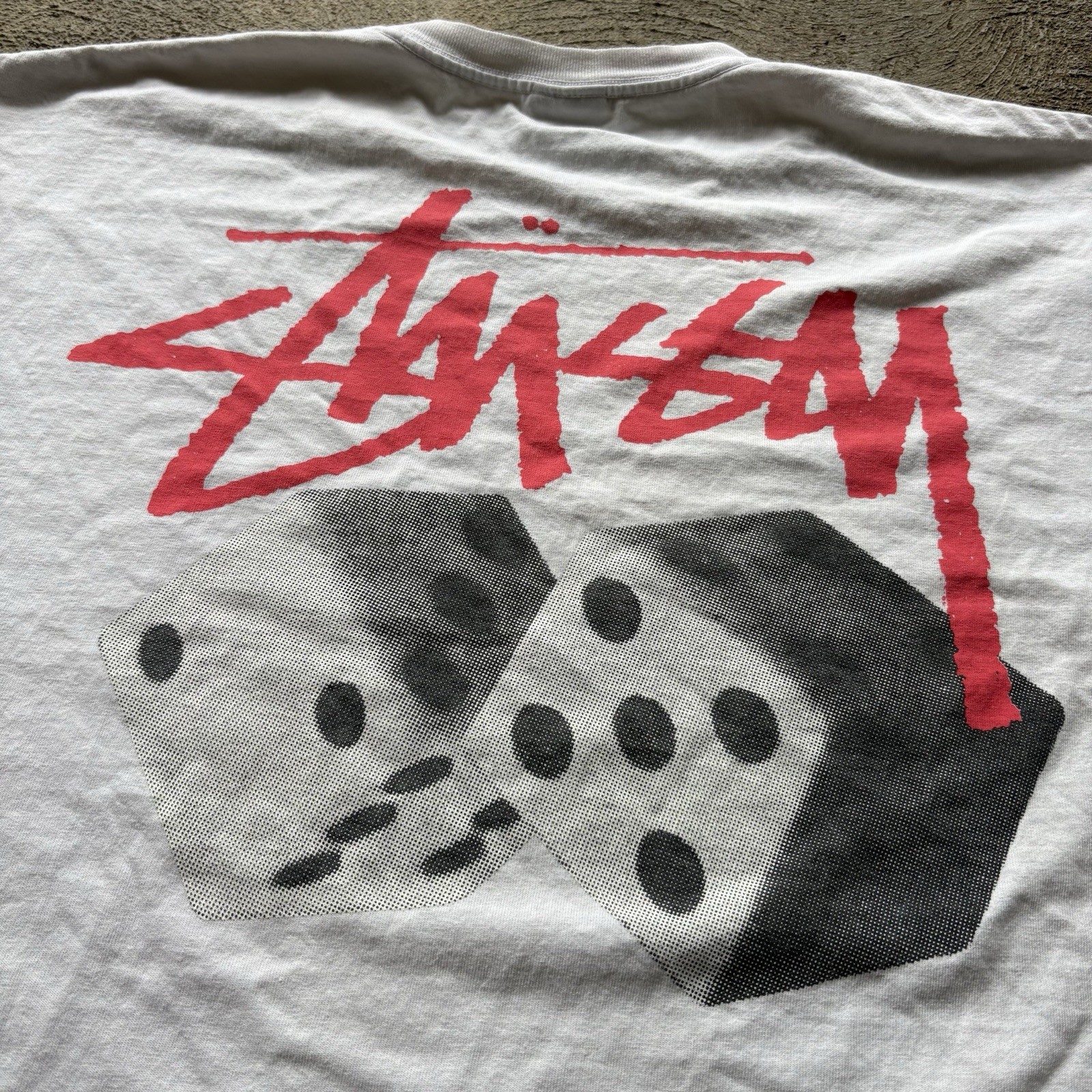 00S STUSSY ROLL THE DICE GRAPHIC T-SHIRT - LARGE thumbnail 3