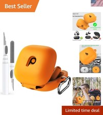 Soft Silicon Case for Beats Powerbeats Pro 2  Cleaning Kit - Electric Orange