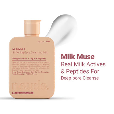 Neude Skin Peptide Face Cleansing Milk - Milk Muse (100ml) FREE SHIPPING