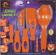 Halloween Jumbo Carving Kit with 12 Stencils