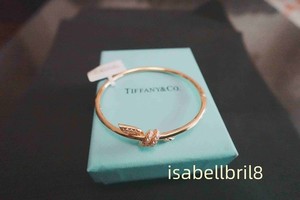 NeWTliffany&Co/Knot Bangle 18KRose Gold Diamond