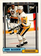 1992-93 Topps #481 Shawn McEachern Pittsburgh Penguins