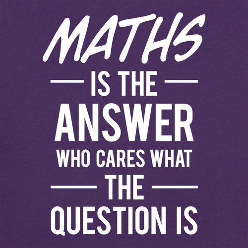 Maths Is The Answer Slogan - Kids Hoodie / Sweater - Math Funny Nerd Geek Love - Picture 2 of 20