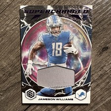 Jameson Williams 2022 Panini Elements Supercharged Xenon Rookie Patch Rc 4854