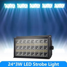 24x3W RGBW LED Stormy Strobe Beam Wash Light DMX512 for Stage Dj Background