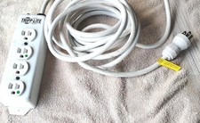 TRIPP-LITE Surge Protection 10'Flat Extension Cord 4 Outlets HEAVY DUTY