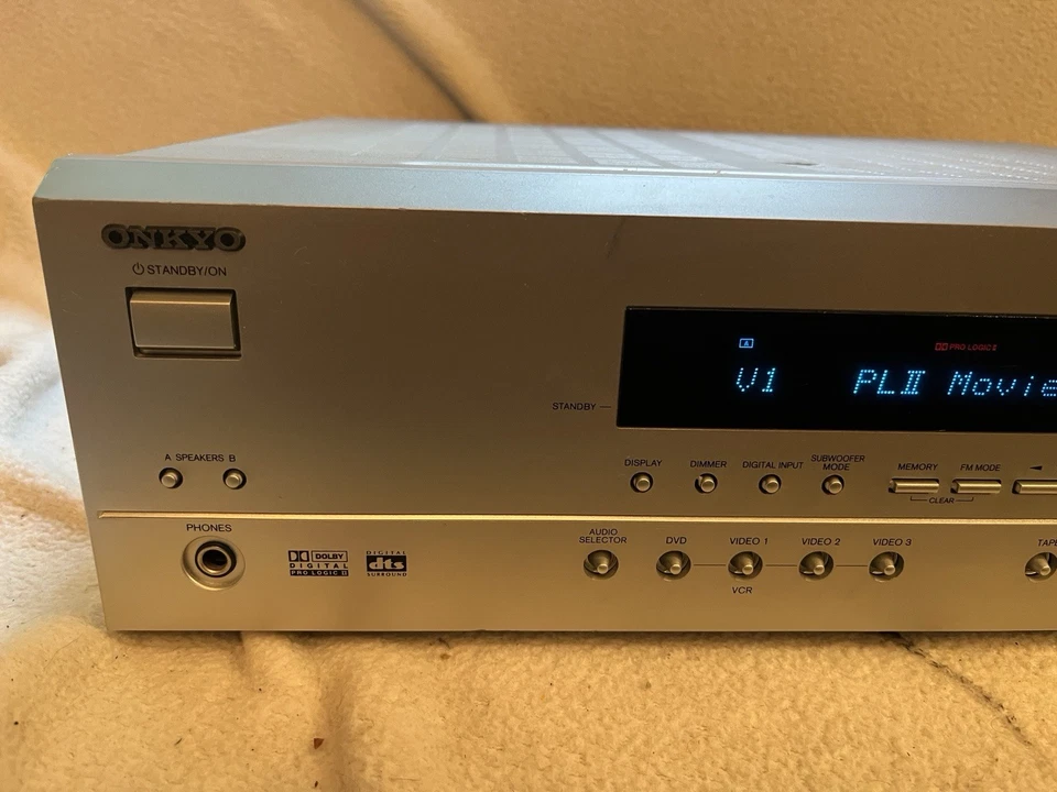 💙Onkyo 5.1ch TX-SR302 Dolby DTS WRAT Home Theater A/V Receiver TESTED WORKS - Image 2 of 4