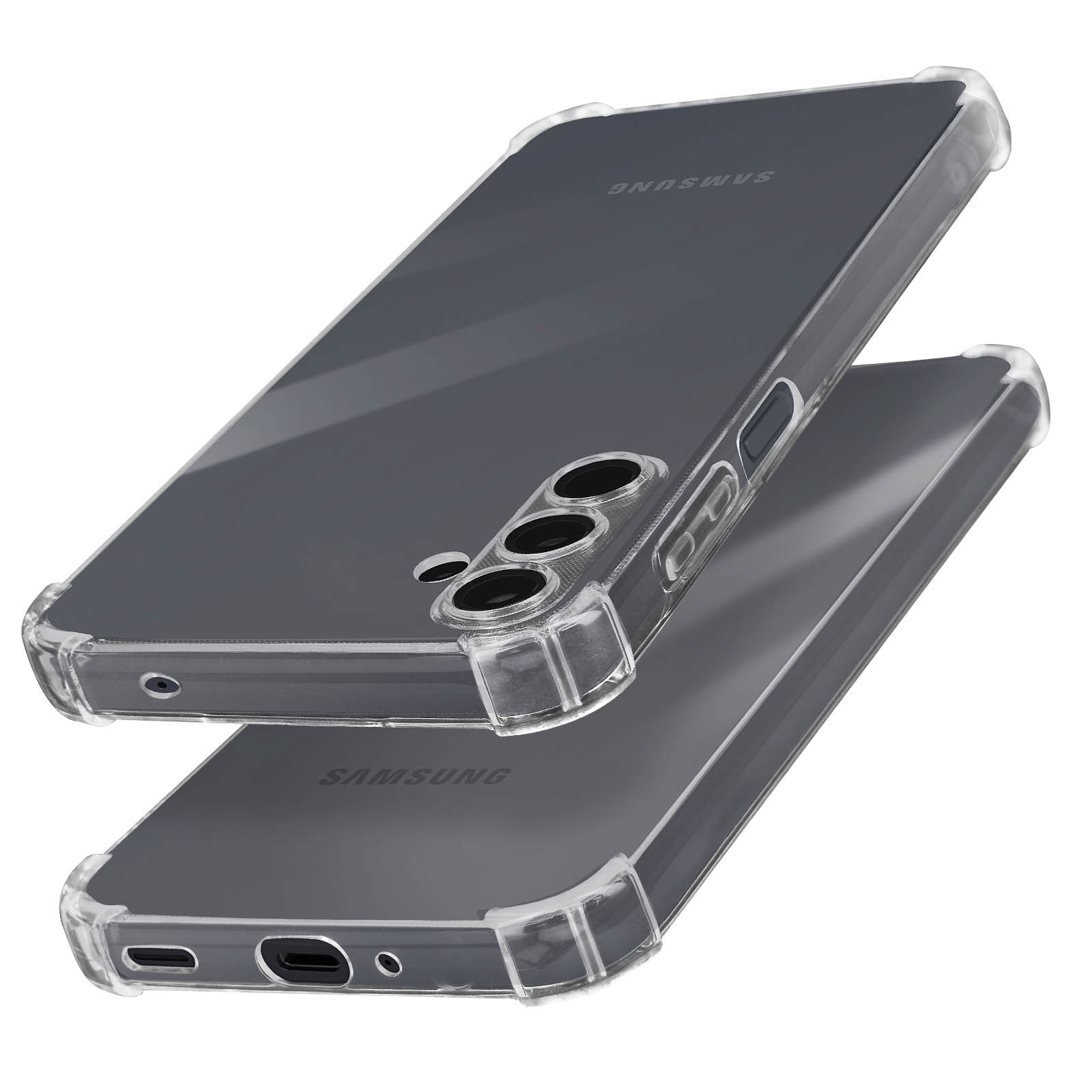 Coque Galaxy M35 Avizar silicone flexible transparente à angles renforcés - 2