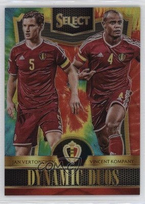 2015 Select Dynamic Duos Tie-Dye Prizm /30 Jan Vertonghen Vincent Kompany 0n17