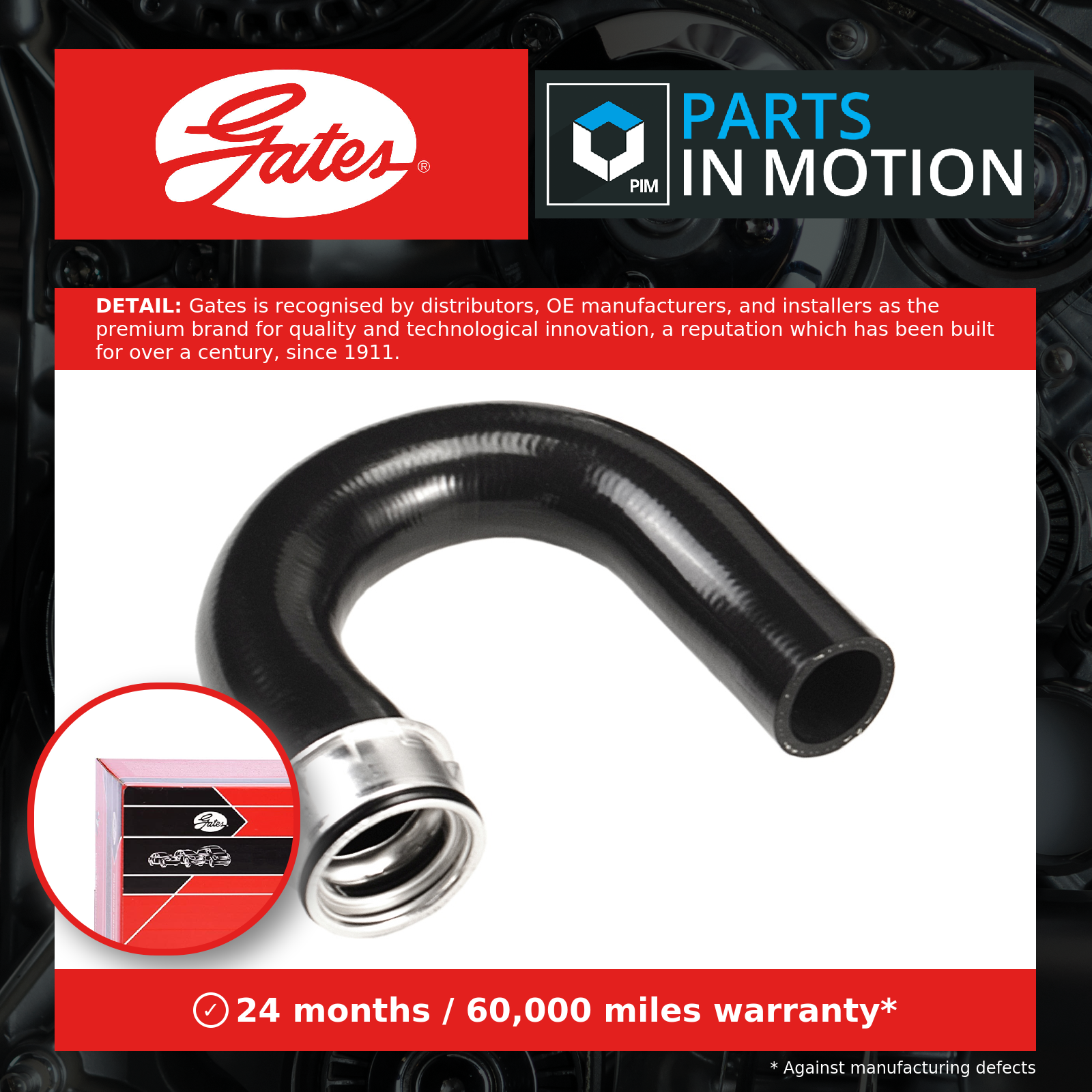 Turbo Hose 09-0154 Gates Charger 24460993 5860818 417710154 Quality Guaranteed