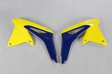 Réservoir Cache-Radiateur Scoops Compatible À Suzuki Rmz 450 08-17 Jaune-Bleu