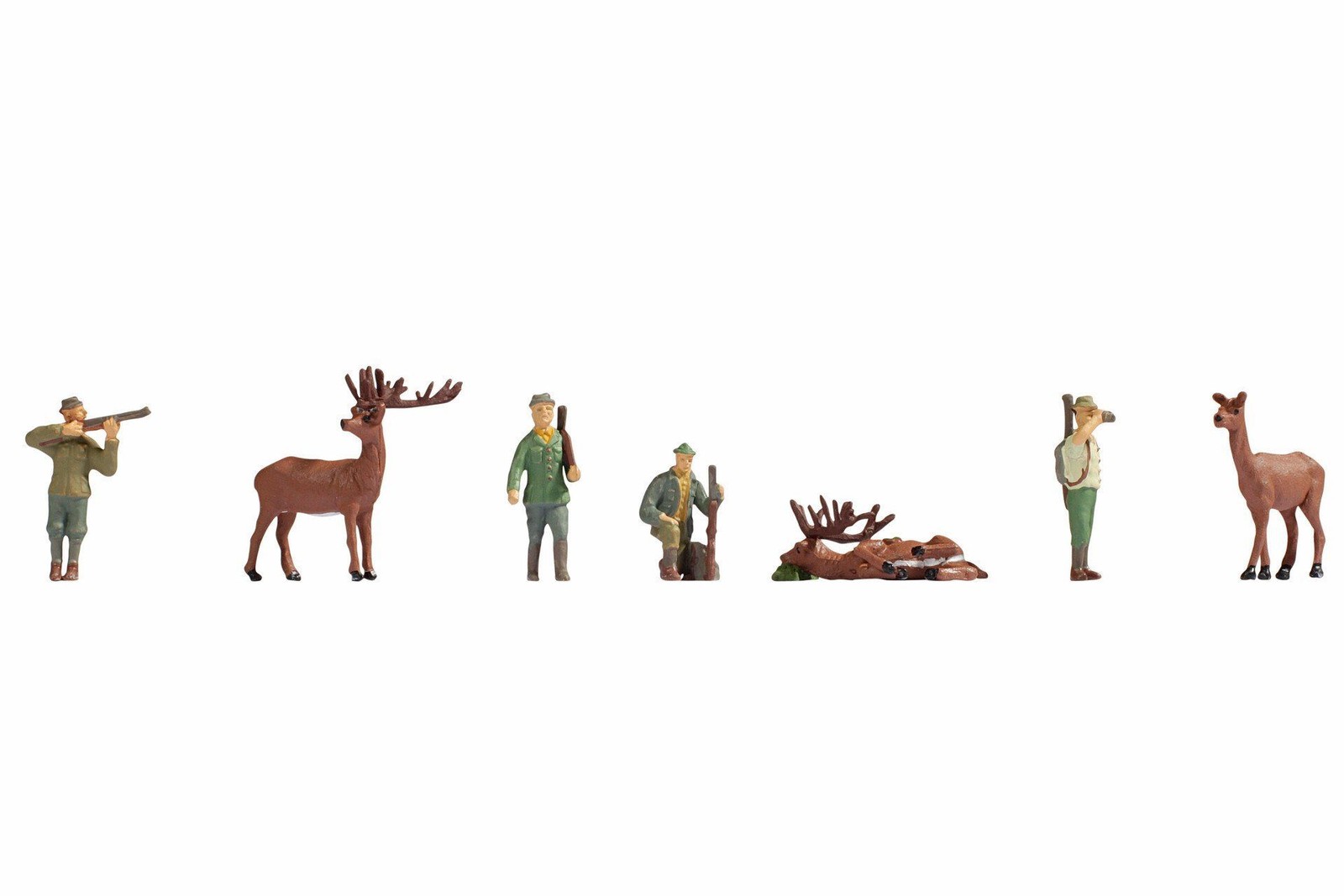 Hunters (4) and Deer (3) TT gauge Noch 45731