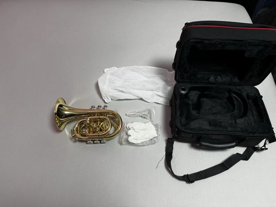 Verkaufe Chicago Winds CC-TR2100L Pocket Trumpet - Bild 2 von 2