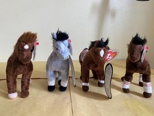 Race Horses Beanie Baby Lot 4 MWMT