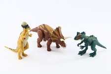 Jurassic World Pachycephalosaurus Basher, Piatnitzkysaurus  Triceratops Lot
