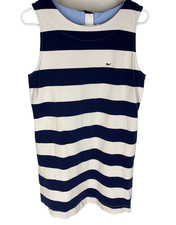 Vineyard Vines Target Women's Sleeveless Tank Dress With Side Pockets M Stripes