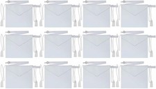 MASONIC 100 LAMBSKIN CANDIDATE / ENTERED APPRENTICE SET OF 12 APRON ALL WHITE