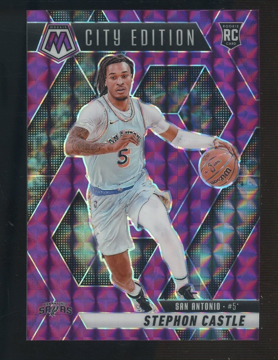 2024-25 Panini Mosaic City Edition Purple Mosaic Prizm Stephon Castle RC 95/99