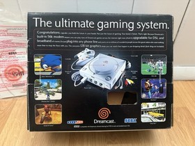 Sega Dreamcast Console Bundle &mdash; Controller, Cables, 4 Games: CIB + Tested!