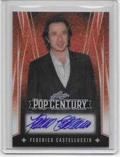 Federico Castelluccio FURIO SOPRANOS 2025 Leaf Pop Century RED Auto Autograph /4