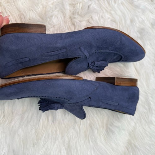 Raparo Herren Blau Wildleder Slipper Halbschuhe Gr. 9,5 (UK 8,5) Designer Luxus - Bild 6 von 24