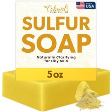 Sulfur Soap Bar   Sulfur Face  Body Wash   Sulphur Facial Cleanser for Face ...