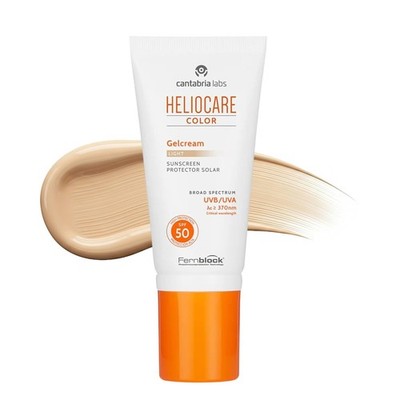 Heliocare Color Gel Cream SPF 50 Tinted Sunscreen Light 50ml UVA UVB Defense