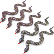 5PCS Inflatable Fake Snakes, 39 Inch Blow up Pool Snake Floats Animals for Repti