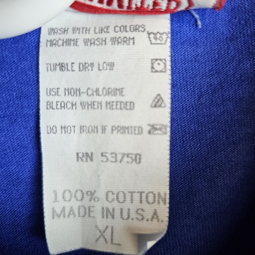 Camicia vintage Marlboro Unlimited lupo tasca uomo punto singolo XL blu anni 90 USA - Foto 8 di 14