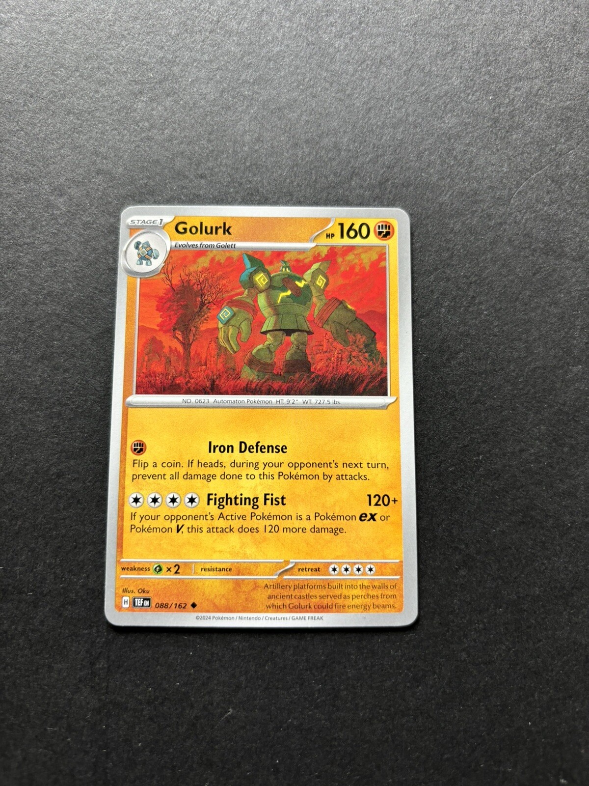 2024 Pokémon Temporal Forces - Golurk No. 88/162