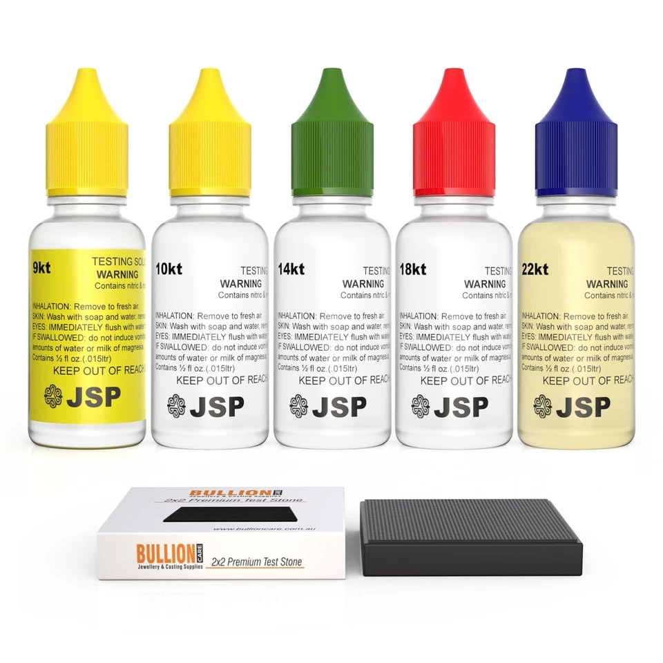 Gold Jewellery Acid Care Test Kit - Test 9k, 10k, 14k, 18k, 22k Slate Stone Tool - image 2 of 4