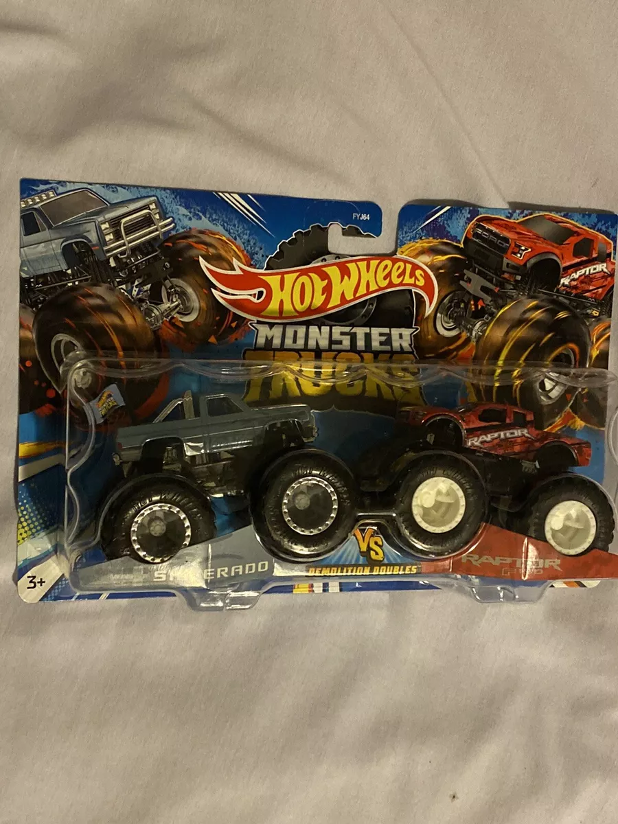 2023 Hot Wheels Monster Trucks (Demolition Doubles) Silverado Vs Raptor