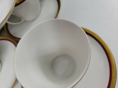 Fine Bohemian China POMPADOUR Czechoslovakia Set for 7 Cup and Saucer - Picture 9 of 11