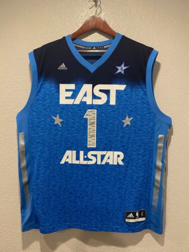 Vintage 2012 Adidas NBA East All-Star DERRICK ROSE #1 Chicago Bulls Size L Rare - Picture 1 of 6