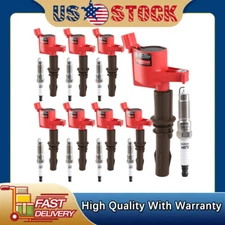 Set of 8 DG521 Ignition Coils & Spark Plugs for 08-16 Ford F-550 Super Duty 6.8L