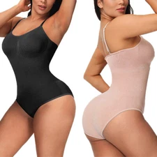 Women's Seamless Bodysuit Body Shaper Waist Trainer Tummy Control Slim Shapewear