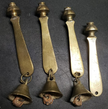 4 Brass Rotary Telephone Dialer 3 W Bells Vintage India