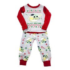 Christmas pajamas Disney Star Wars Mandalorian baby Yoda Baby Size 18 months