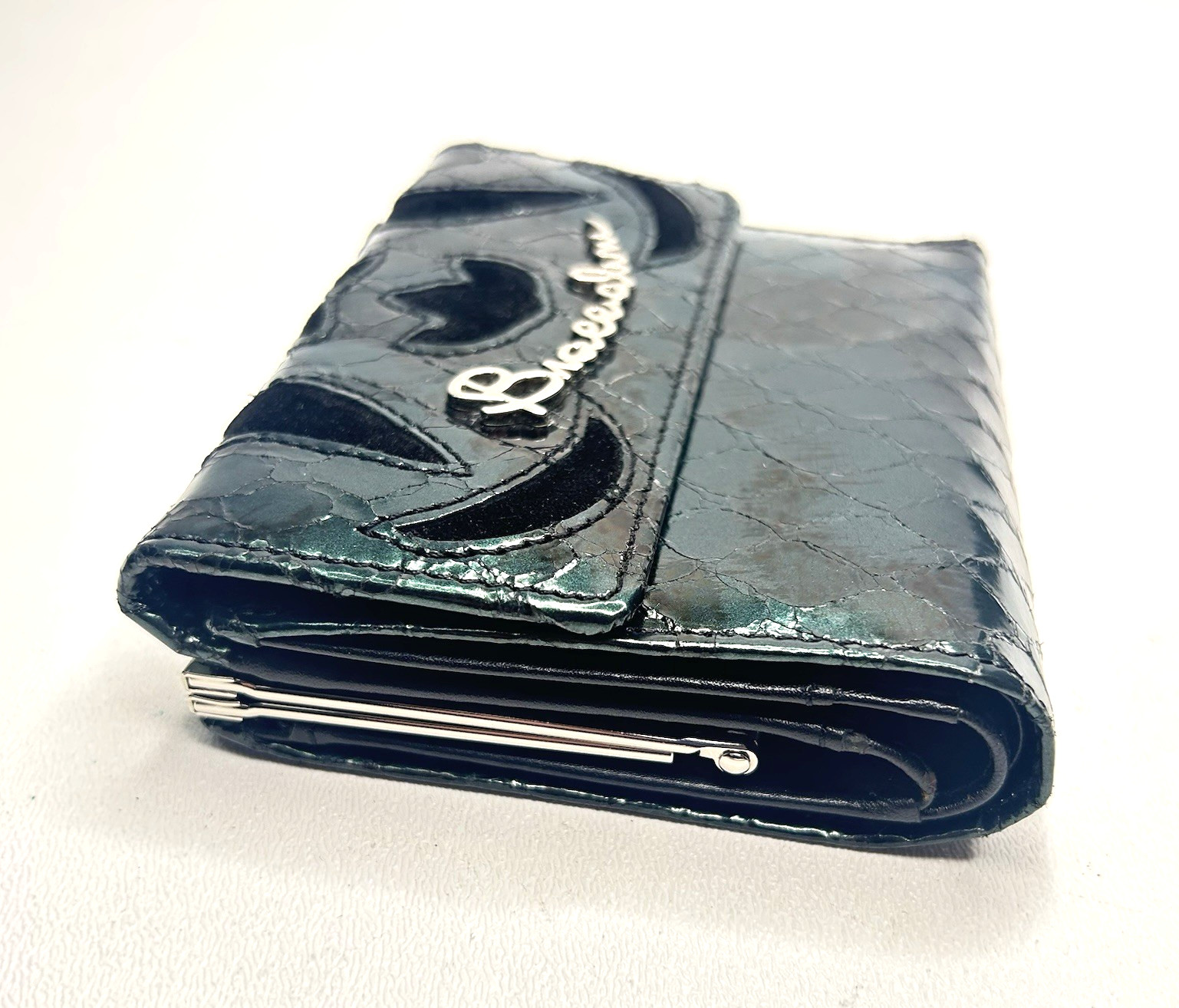 BRACCIALINA  Wallet Trifold Python Embossed Leath… - image 3