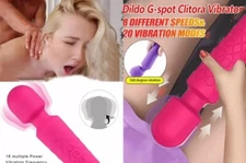 Mini Multi-Speed Magic Massager Wand Massage Powerful Full Body USB Rechargeable