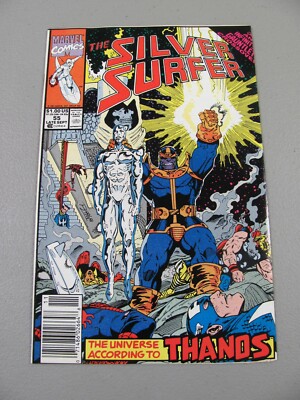 Silver Surfer #55 (1991) VF Marvel Comics Newsstand Thanos BIN-2962