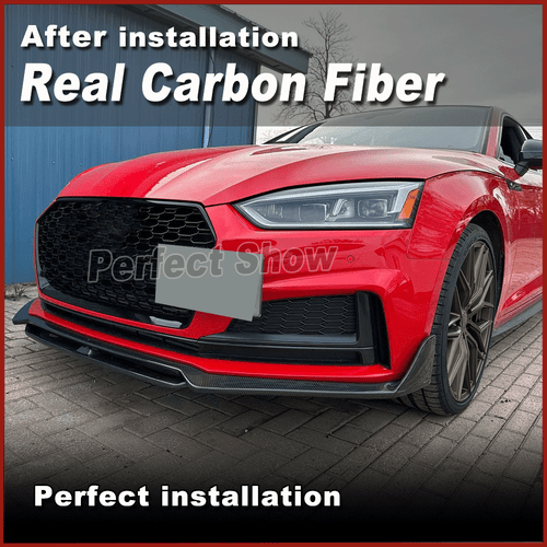 Alerón delantero de carbono labio delantero labio delantero para Audi A5 Sline S5 2017-2019 - Imagen 4 de 12