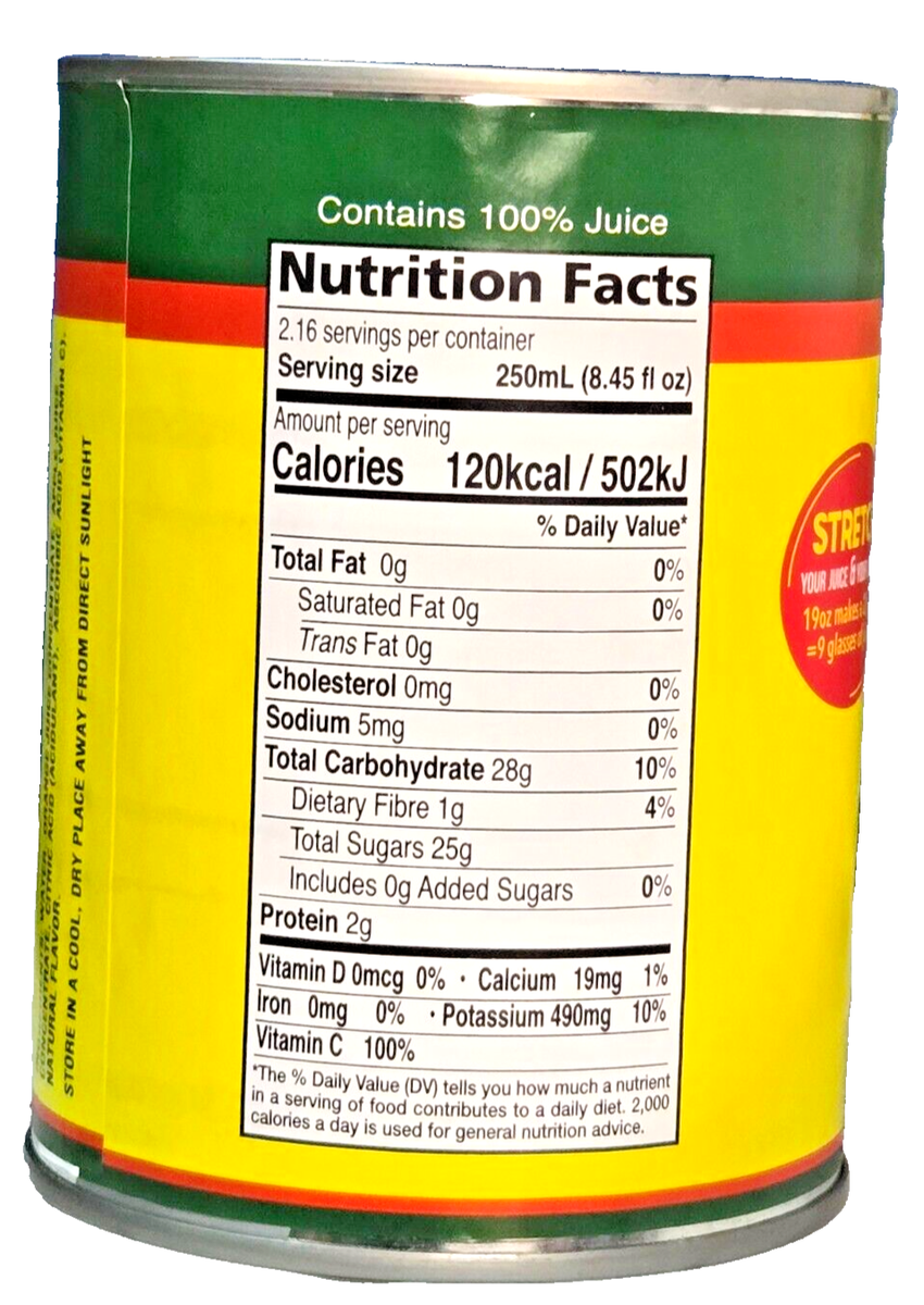 Trinidad Unsweetened Orange Juice 19oz 100% juice (4 pack) | eBay