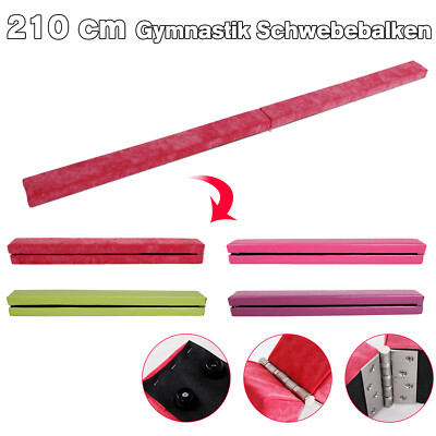 210cm FaltbareBalancierbalken Klappgymnastik Balken Turnen Schwebebalken Kinder
